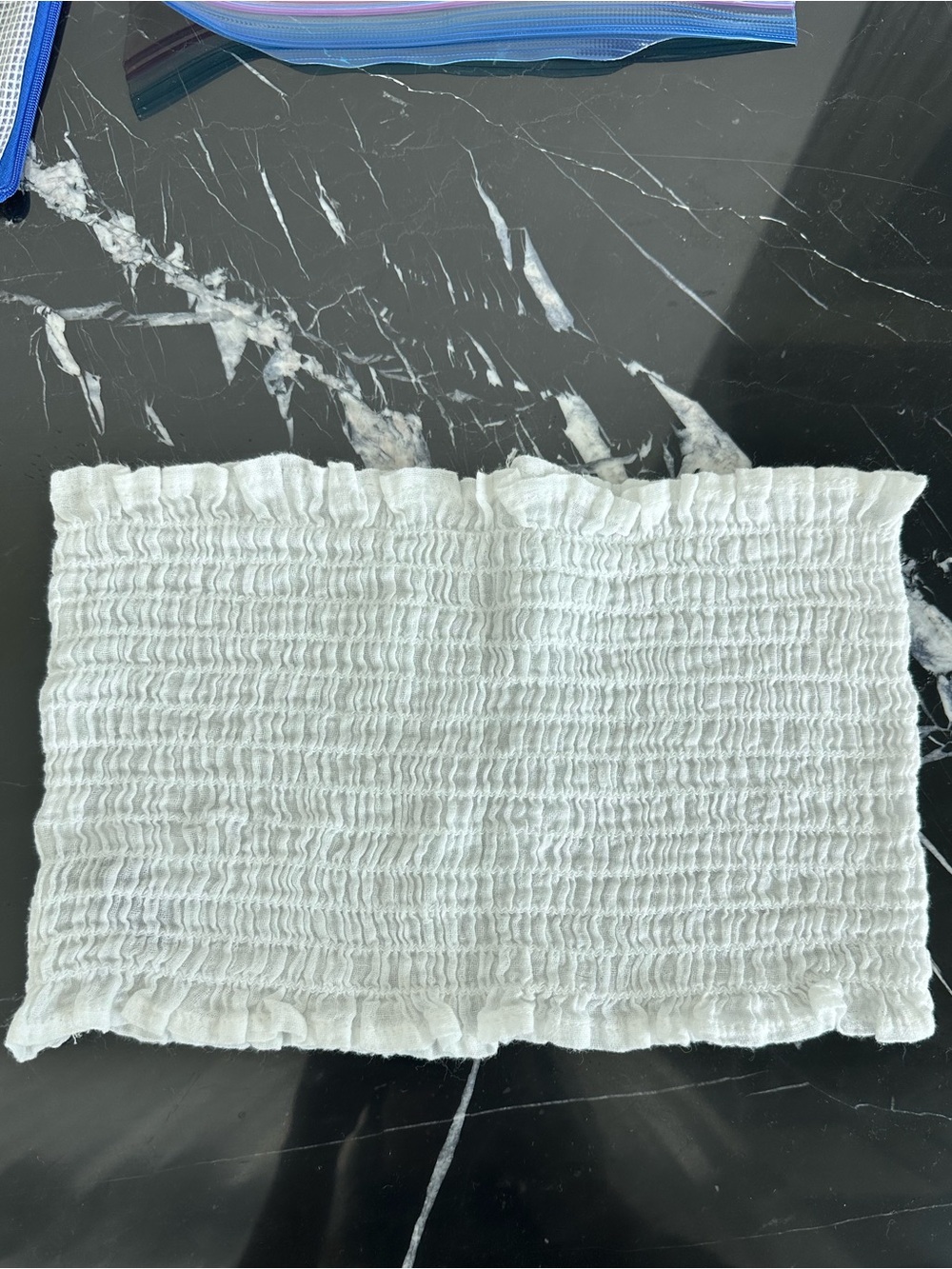 LF Carmar White Cotton Tube Top
